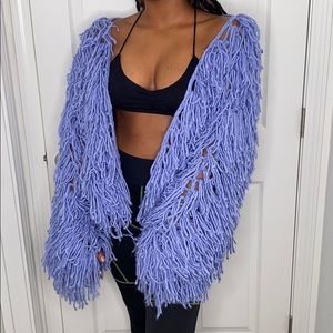 CROCHET JACKET | PURPLE | PRETTY LITTLE THING